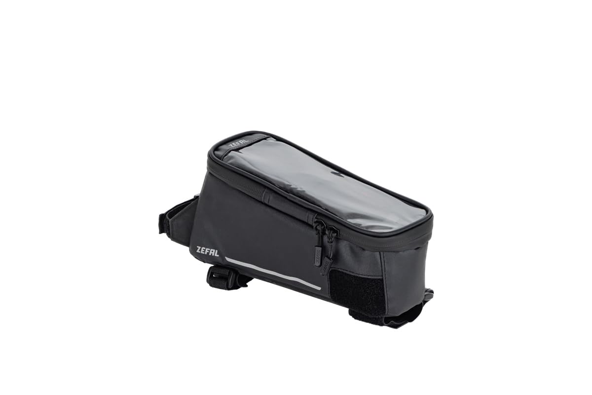 ZEFAL Console Pack T2 - Sacoche de Cadre avec Support Telephone Velo Intégré - Sacoche Telephone Velo Étanche et Légère - Noir - 210 g - Capacité 1,5 L