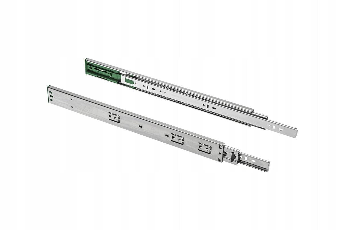 Soft Close self Close Drawer Runners Slides, Full Extension, 600mm, H45mm 25kg