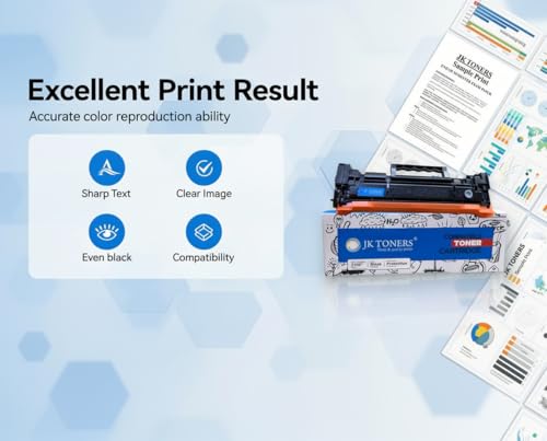 Image of Jk toners 137AX | W1370X with Chip Toner Cartridge Compatible with HP LaserJet 137A M208DW, M232DWC, M233DW, M233SDW | High Page Yield - 3000 (137X | W1370X)