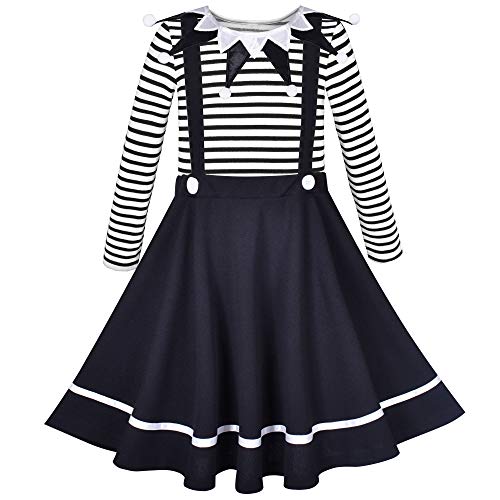 Image of Sunny Fashion 2 Pieces Set Girls Dress T-Shirt Suspender Skirt Halloween Cosplay