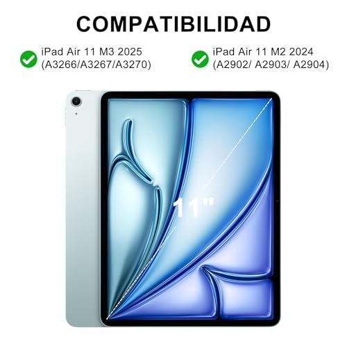 Funda con teclado para iPad Air 11 M2 con touchpad para estudiar en cafetería 2