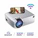 Produktbild Mini Beamer, LED tragbarer Projektor WiFi Wireless gleicher Bildschirm Heimkino mit USB / TF / eingebautem Lautsprecher Kompatibel mit Smartphone, Tablet, Game Player, USB-Heimkino, Prechen
