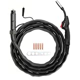 HITBOX 15AK MIG Torch 3m, Split MIG Torch, 10-25 Quick Plug, con 0.8mm & 1.0mm Contact Tips
