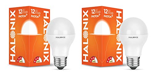 Image of Halonix Astron Plus Base E27 12-Watt LED Bulb (Pack of 2, Warm White)