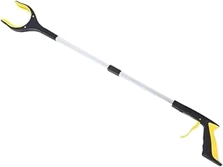 GIYXHU Recogedor Pinza Superior Clip de Basura Plegable, Suministros de Limpieza, recogedor de Basura Plegable, Herramienta de Agarre, 3 uds.(Yellow)