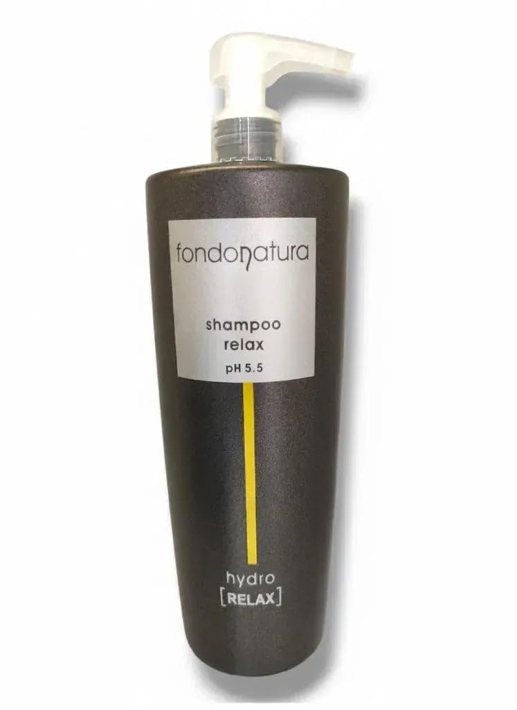 Fondonatura Shampoo Relax pH 5.5, per Cuoio Capelluto Sensibile, 1000 ml