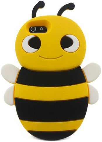 Leegoal 3D Animal Bee Cute Silicon Soft Back Cover Protecter Case For iPhone 4 4S