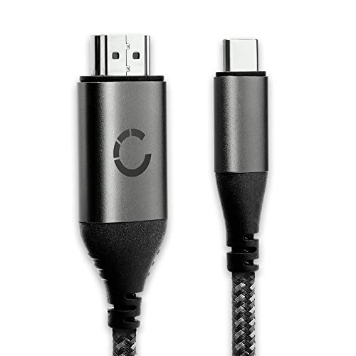 Adaptador USB C HDMI 2.0 macho a macho - Transimisión de archivos de vídeo y audio resolución ultra HD entre smartphones, tablets, notebooks, cámaras de foto y de vídeo y monitores o TV, cable MHL