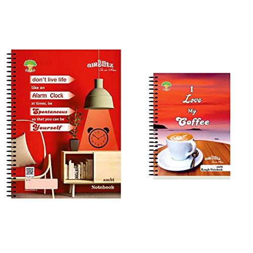 Image of amblitz Spiral Notebook - Unruled & Amblitz Rough Spiral Notebook - Single Line