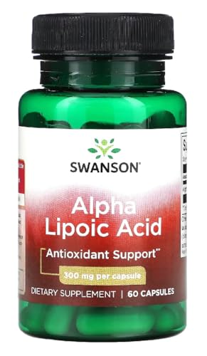 Swanson - ALPHA LIPOIC ACID 300 mg | Ácido Alfa Lipoico | Protección antioxidante, metabolismo y energía - 300mg - 60 cápsulas