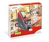 Meto HACCP Kit, Profi Handauszeichner Lebensmittel Kennzeichnung (2-zeilig, 20-stellig für 26 x 16 mm Etiketten) 1 Preisauszeichner Set, grau-rot