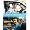 TECKNET Bluetooth Trucker Headset, Single and Dual Ear Wireless Headset with Mic for Work Noise Cancelling, 50Hrs 3 EQ Music Modes Trucker Bluetooth Headphones for PC, Drivers, Office, Call Center