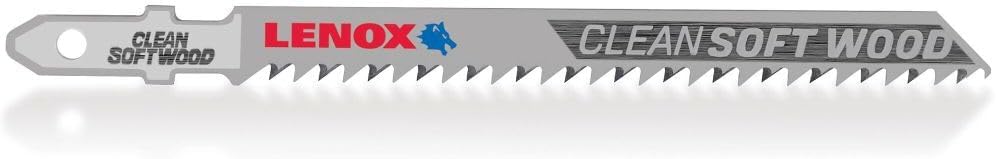 Lenox T-Shank Clean Wood Cutting Jig Saw Blade, 4 In X 5/16 In 10 Tpi
