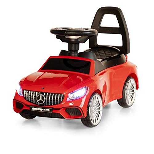 Eco Toys Rutschauto Mercedes-Benz S65 AMG mit Frontlichter & Sound Rutscher Kinderauto Rutschfahrzeug (Rot)