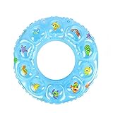 Gcxzb Schwimmreifen Schwimmring, Cartoon, PVC-aufblasbarer Unterarm-Floating-Ring, Kind, geeignet für den Strandpool Wasserpark, Nicht leicht zu dichten (Color : Blue, Size : 41cm)