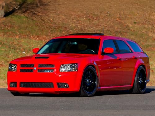 Calcomanía de poste para pilar de Dodge Magnum 2005-2008, personalización fibra carbono 4D 5