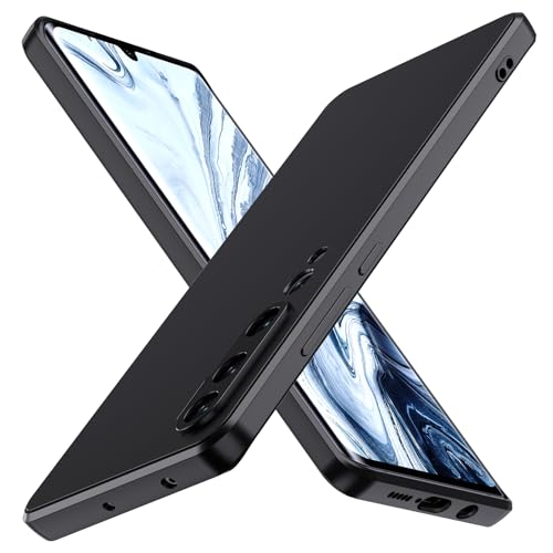 iVoler Cover in Silicone per Xiaomi Mi Note 10 / Xiaomi Mi Note 10 Pro con Protezione Della Fotocamera, Ultra Sottile Custodia in TPU Morbida Anti-Graffio Antiurto Protettiva Case, Nero