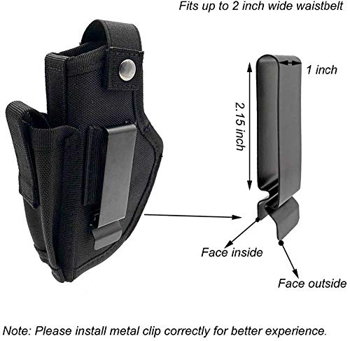 Universal Concealed Carry Airsoft Pistol Holster, Tactical Right & Left Hand Gun Holster For Women & Men Fits Subcompact To Large Handguns Black #TOP2