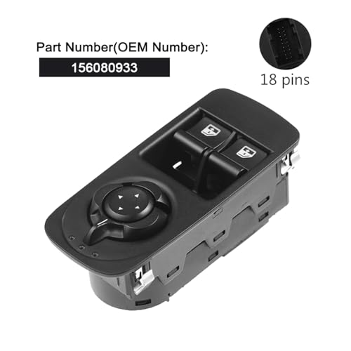 Interrupteur lève-vitre électrique robuste pour Alfa Romeo Mito commande avant 955 neuve