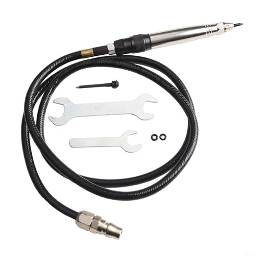 Desiumite Air Scribe Pneumatic Engraving Pen Pencil Style Tool Kit With 0 25inch Hose Providing Needles For Extended Use In Engraving Projects