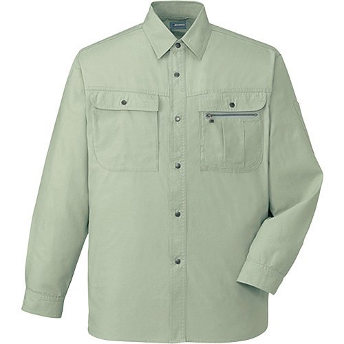 自重堂(Jichodo) [JICHODO] 長袖シャツ アースグリーン 4L 45604