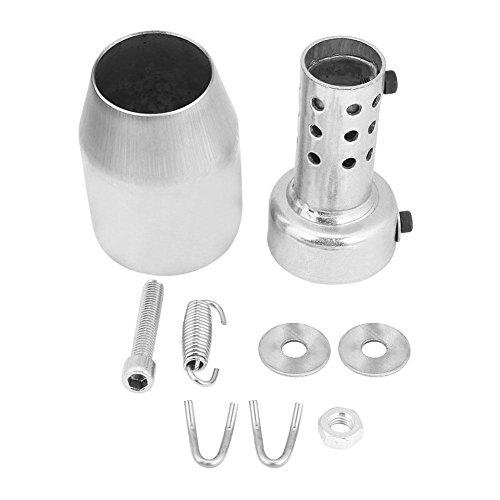 Silenciador de Escape de Motocicleta de Acero Inoxidable de 51 mm, Conversi¨®n de Silenciador de Escape de Motocicleta del Silenciador de Escape para Motocicleta Atv Modificaci¨®n de Motocicleta