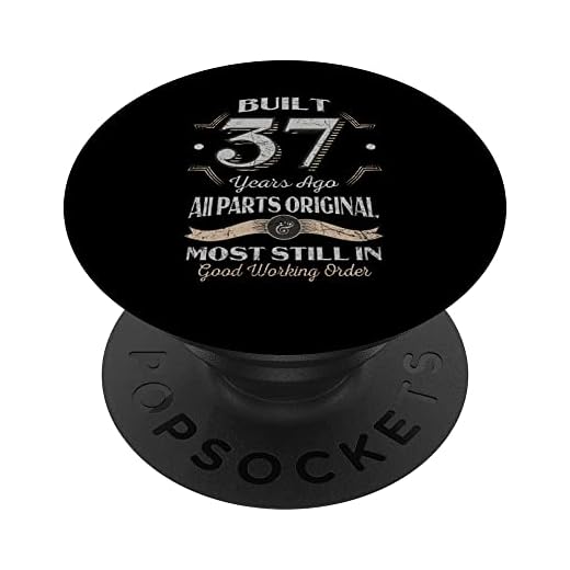 37 cumpleaños 37 años vintage todas las piezas originales PopSockets PopGrip Intercambiable