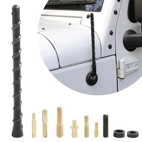 Flaconi Car Antenna, Mini Radio Aerial, Black, 6.9 inches, Fit for Most Vehicles with External Antenna