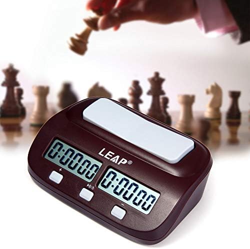 Professional LEAP PQ9907S Digital Chess Clock Count Up Down Timer with Clock