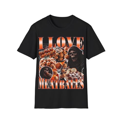 T-shirt fun I Love Meatballs confortable pour afficher un style décalé