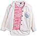 Instagirl Girls' Shirt Jacket Set - 2 Piece Cozy Sherpa Fleece Shacket and T-Shirt - Youth Clothing Set for Girls (7-16), Size 7-8, White Heart