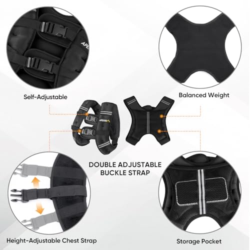 Image of APEXUP Weighted Vest Men Women, Weight Vest for Women Workout Equipment for Strength Training Running