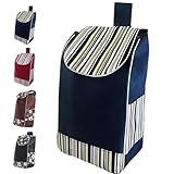 Bolsa Carro Compra, Bolsa de Repuesto para Carrito de Compras Plegable, Recambios Carro Compra, Fabricada en Tela Oxford Resistente e Impermeable, Capacidad Grande 32x20x56 cm (Azul)