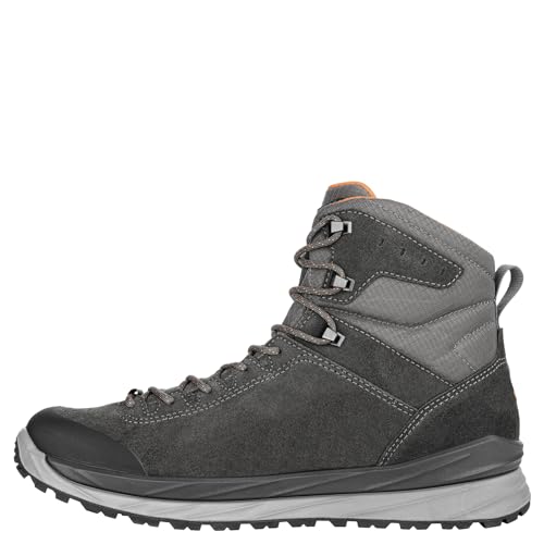 LOWA Malta GTX mid Sportschuhe Herren Outdoorschuhe Wanderschuh Grau Freizeit, Schuhgröße:EUR 44 | UK 9.5
