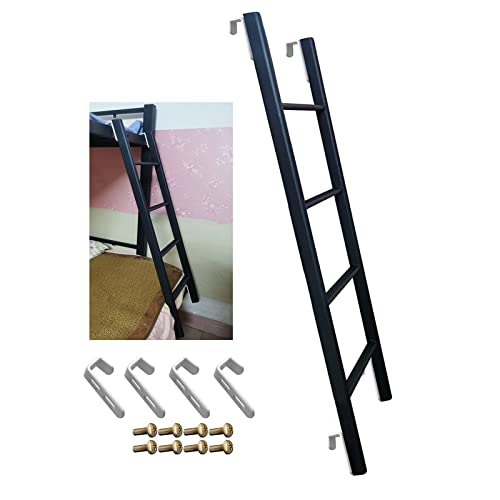 REMYSAOS Bed Ladder for Elderly Bunk Bed Ladder 3.8/4.3/4.6ft, RV Car Boat Loft Step Ladder, Metal Adjustable Twin Bed Bunk Ladder for Home/Dorm/Appartments, Load 150 Kg (Size : 1.3M/4.3FT)