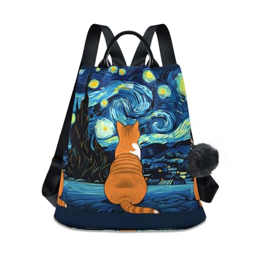 Sac à dos antivol nuit étoilée pour femme, l'accessoire voyage idéal