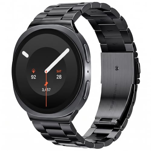 Image of SPGUARD Metal Band for Samsung Galaxy Watch 9 /8 40mm /44mm /8 Classic 46mm | Stainless Steel, No Gap Design, Business & Casual Style, for Wrist 6.3 inch-9.25 inch,Strap for Men Women, Not for Other Models