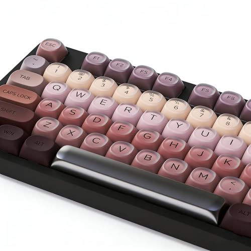 Image of Fogruaden PBT Red Keycaps Set, HOA Profile Cute Custom Keycaps, Compatible with Cherry MX Switch 60% 65% 75% Mechanical Keyboards