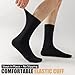 Wamicu Herren Socken Schwarz 5er Pack – Dünne Baumwollsocken Atmungsaktiv, Bequeme Crew Business Socken für Männer, Größe 43-46