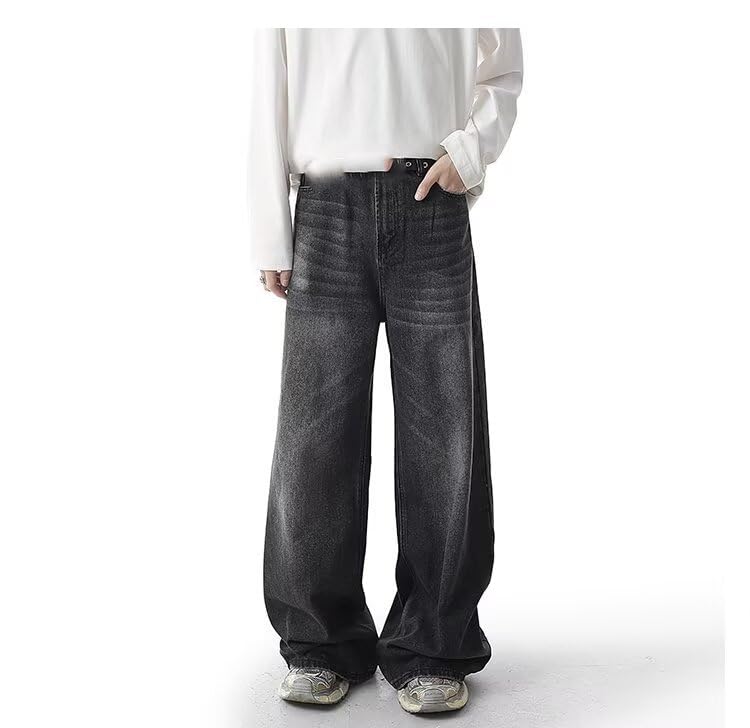 Men's Jeans Straight-Leg Loose Casual Pants3