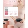 Electric Heating Pad, Portable Cordless Menstrual Heating Pad with 4 Heat Levels and 4 Massage Modes, Fast Large Heating Belly Wrap Belt for Cramps, Back Pain Relief Gifts for Women Girls Her(Black)