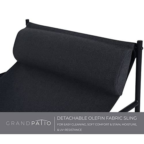 Grand Patio ZY-715.1140.001.002 Outdoor Modern Sling Accent Lounge Chair thumb #5