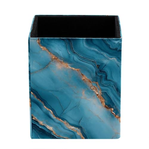 Portapenne da scrivania, in marmo turchese, portapenne, organizer da scrivania e accessori per pennelli da trucco, per scuola, casa, ufficio Portapenne da scrivania, in marmo turchese, portapenne, organizer da scrivania e accessori per pennelli da trucco, per scuola, casa, ufficio