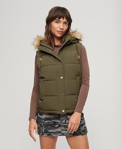 Doudoune sans manches à fausse fourrure femme Superdry Everest - vue 3