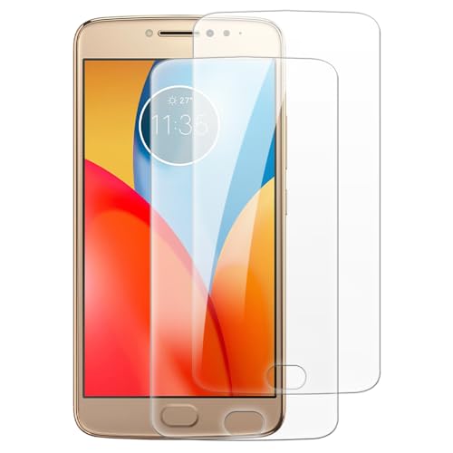 Shantime [2 piezas Protector Pantalla Cristal Templado Compatible con Motorola Moto E4 Plus (5.5 pulgadas), HD Claro Antirrayas Sin Burbujas