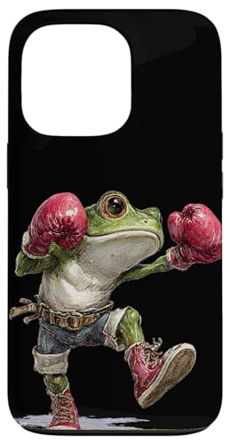 �ʔ����X�|�[�c�{�N�V���O�R�X�`���[���B�N�[���ȃJ�G���̊O�ρB �X�}�z�P�[�X iPhone 13 Pro �p