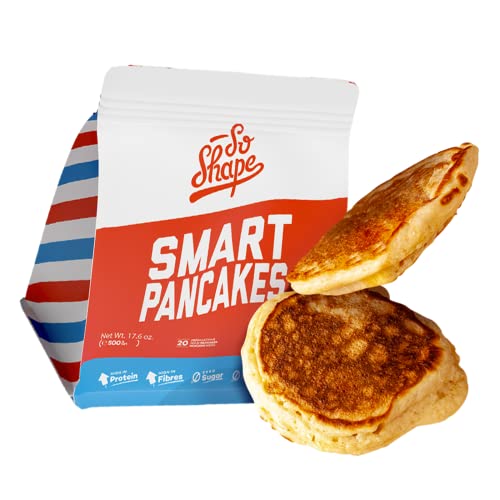 So Shape, Mix Pancakes, 10g de protéines et 0g de sucre par portion, Sachet de 500g (20 Pancakes) Cover