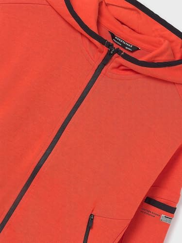 Mayoral Interlock Pullover for Boys Tangerine3