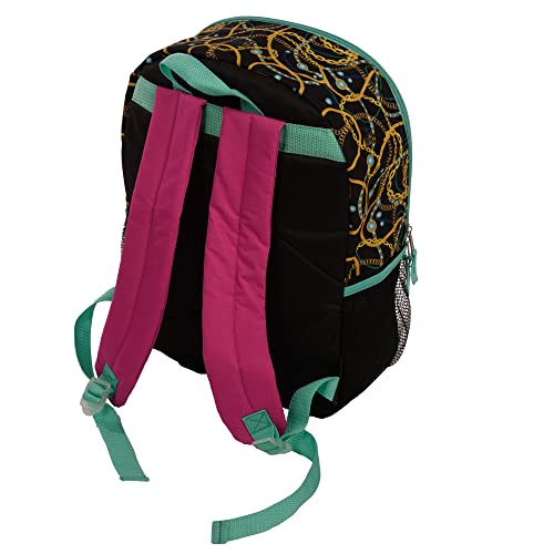 L.o.l. Surprise 5 Piece Backpack Set For Girls, O.m.g. Brush Glitter Sequin 16" School Bag, Black And Gold #TOP6