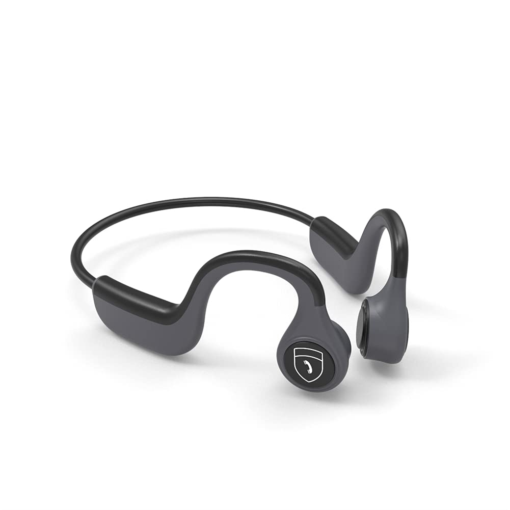 Bluetooth 5.0 Słuchawki przewodzące kości, bezprzewodowe zestawy słuchawkowe, wodoodporna i skurczowa jakość dźwięku stereo, do biegania, jazda na rowerze,Gray